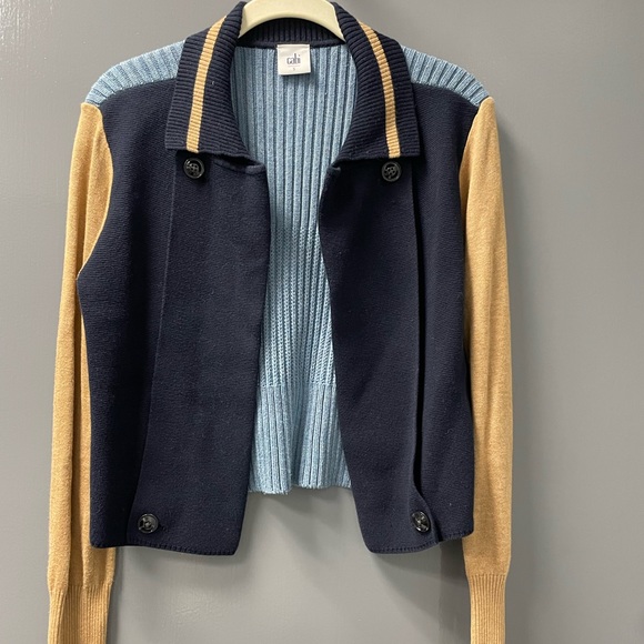 Cabi “School/Letterman” Cardigan. Multi Color, size small. - Picture 7 of 11